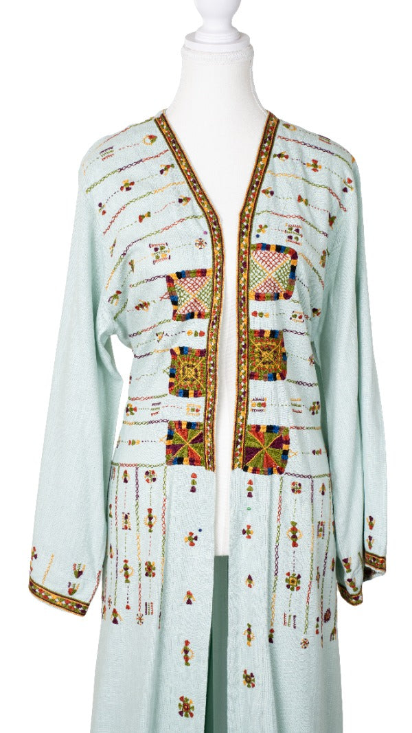 نور - Nour (Radiance) Natural linen cardigan
