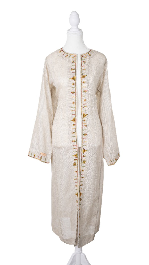 Sahara- Natural Linen Cardigan صحراء - كارديجان الكتان الطبيعي