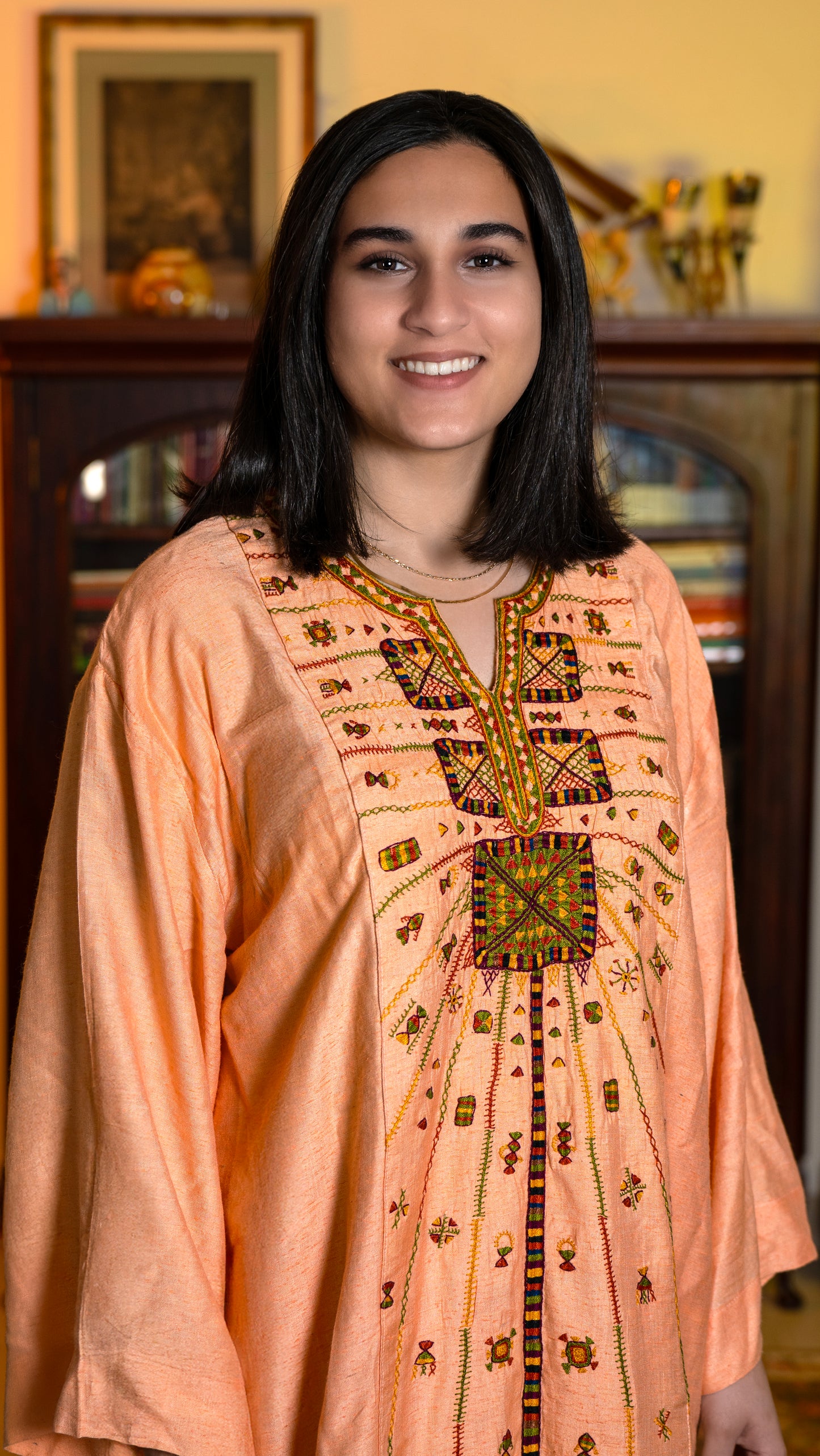 “Akhmim Bridal Silk Thobe – ثوب العروس الأخميمي الحريري”