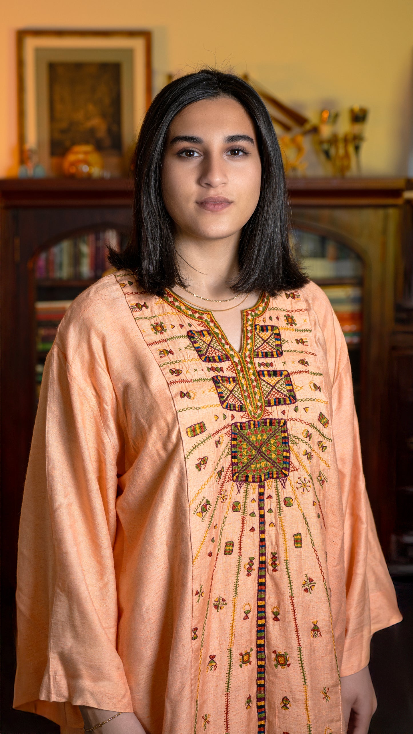 “Akhmim Bridal Silk Thobe – ثوب العروس الأخميمي الحريري”
