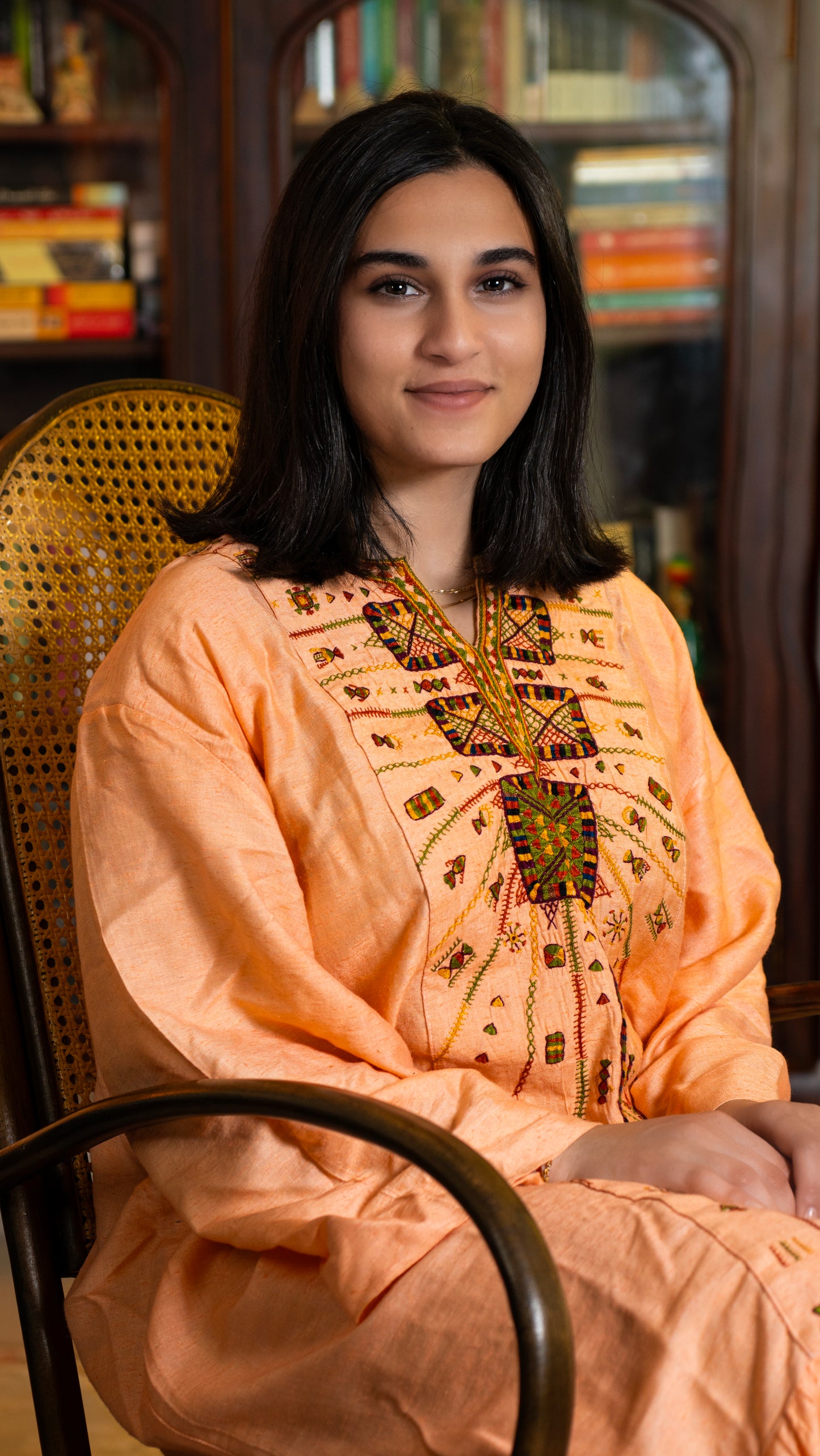 “Akhmim Bridal Silk Thobe – ثوب العروس الأخميمي الحريري”