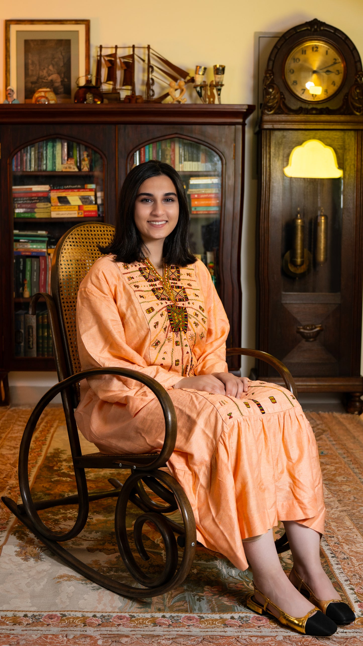 “Akhmim Bridal Silk Thobe – ثوب العروس الأخميمي الحريري”