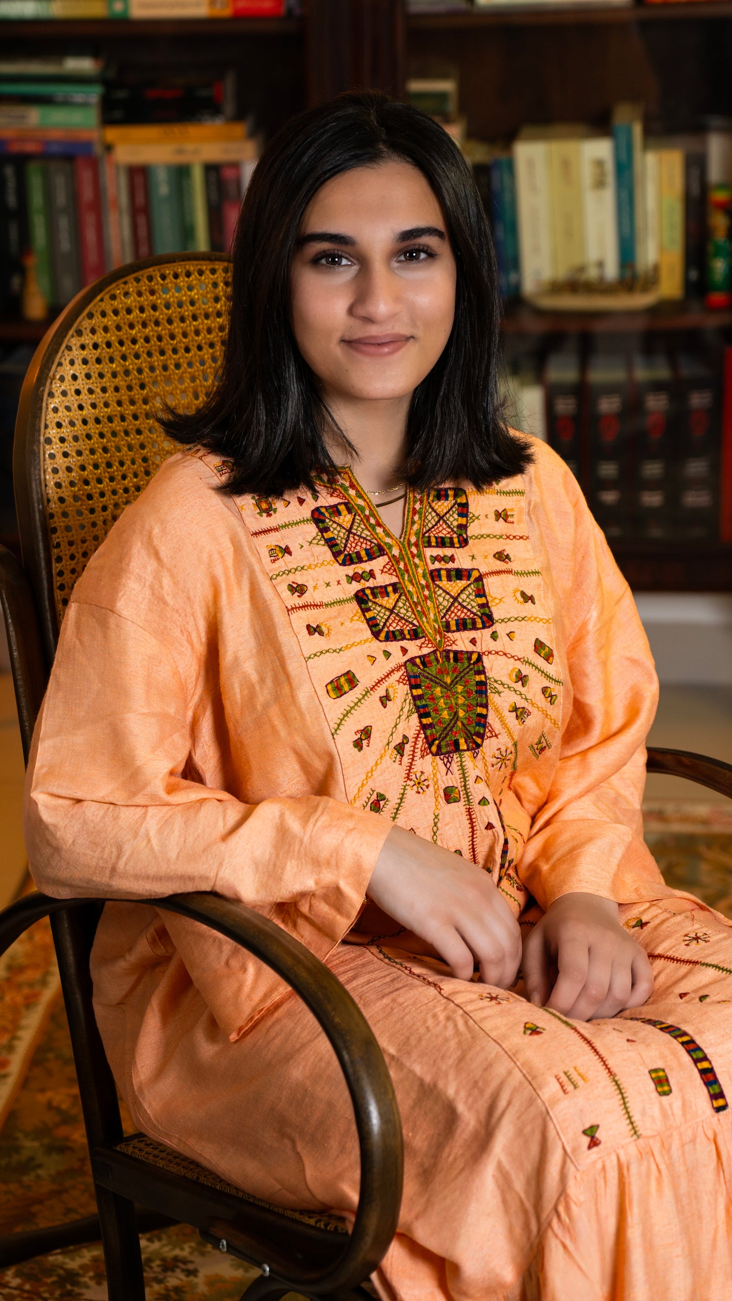 “Akhmim Bridal Silk Thobe – ثوب العروس الأخميمي الحريري”