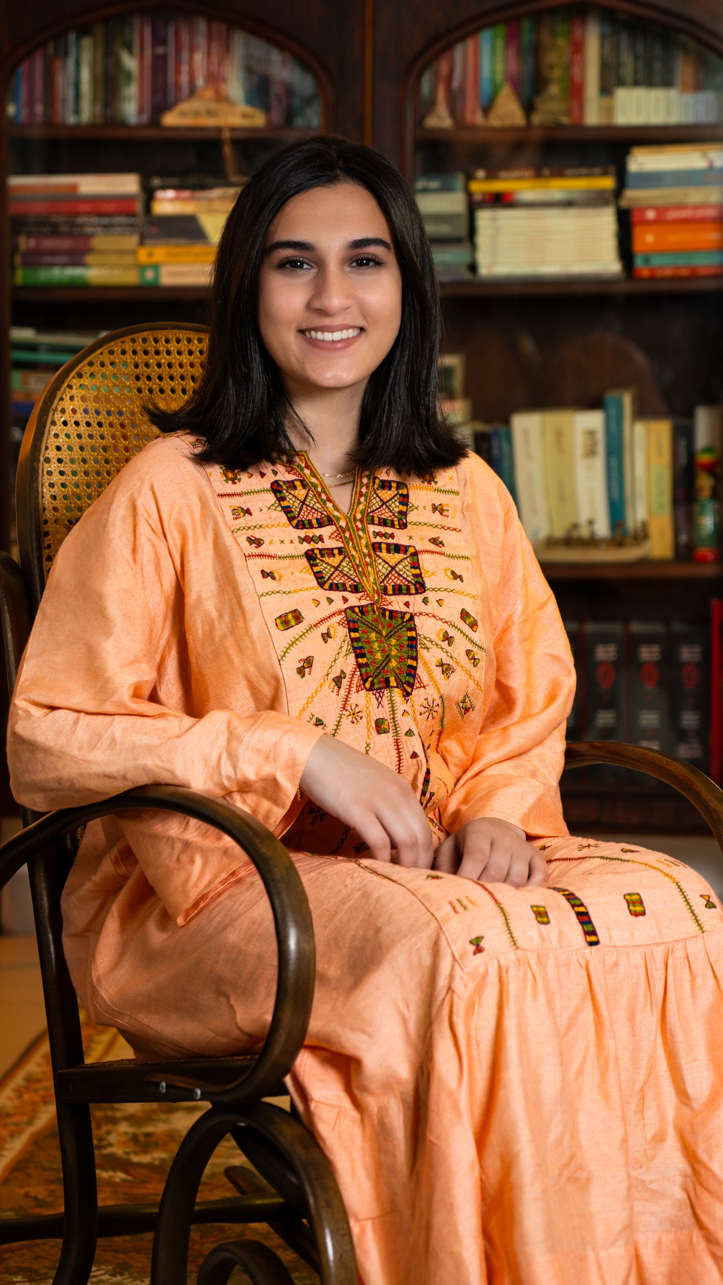 “Akhmim Bridal Silk Thobe – ثوب العروس الأخميمي الحريري”