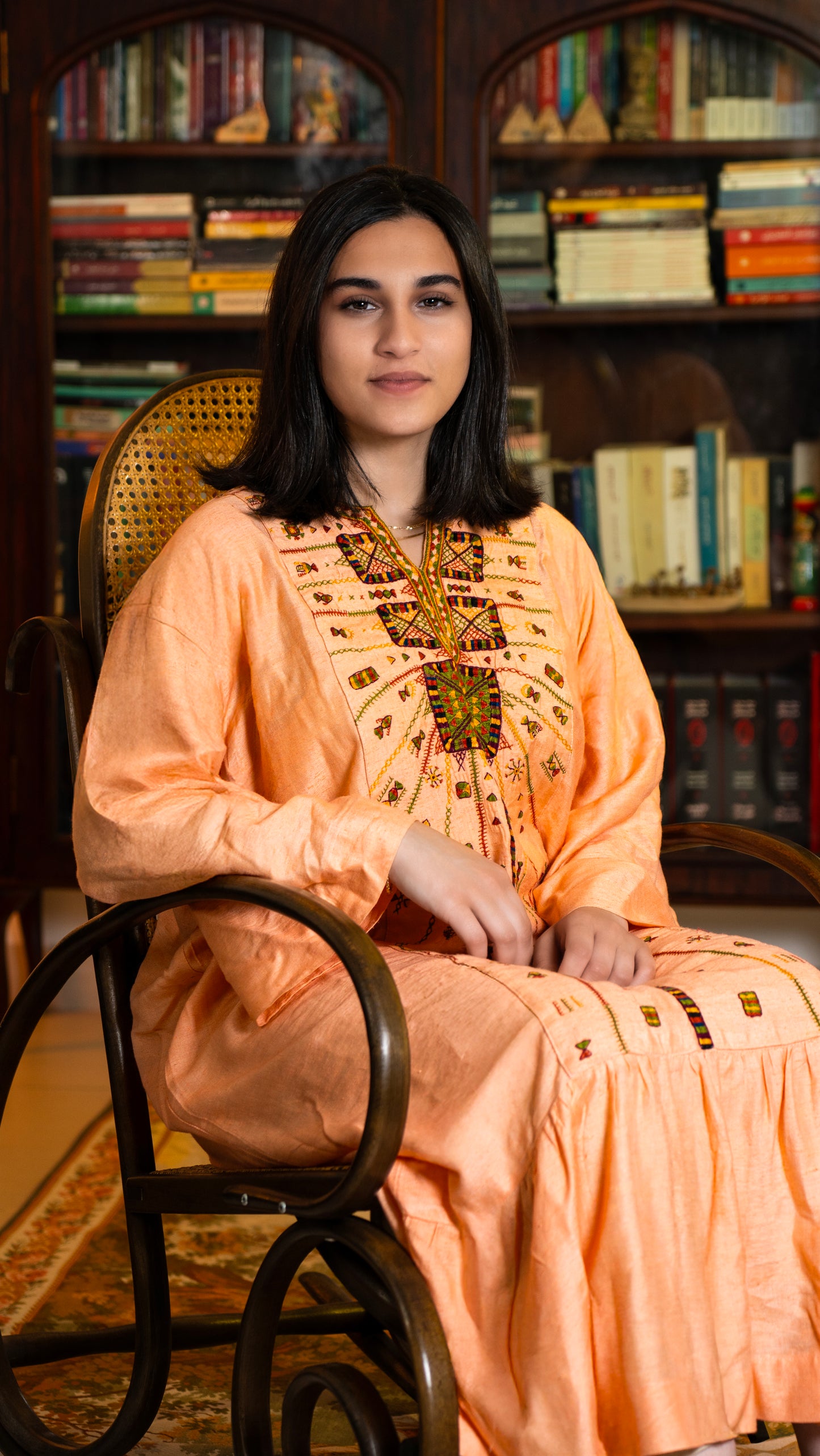 “Akhmim Bridal Silk Thobe – ثوب العروس الأخميمي الحريري”
