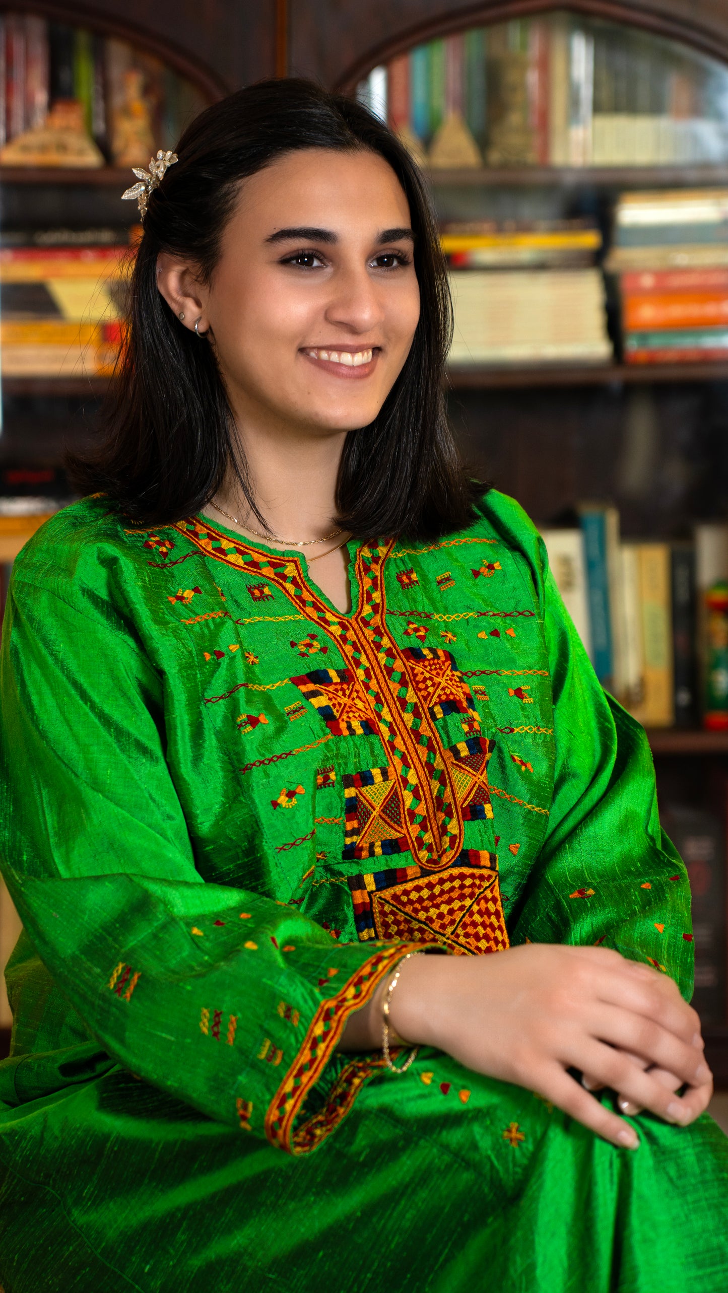 “Akhmim Bridal Silk Thobe – ثوب العروس الأخميمي الحريري”