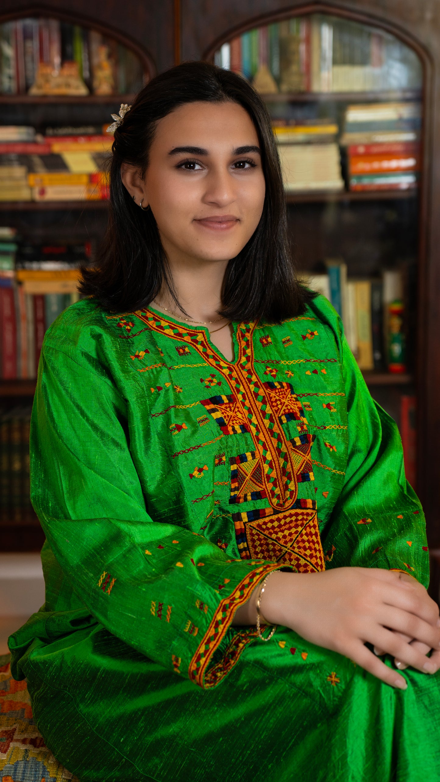 “Akhmim Bridal Silk Thobe – ثوب العروس الأخميمي الحريري”
