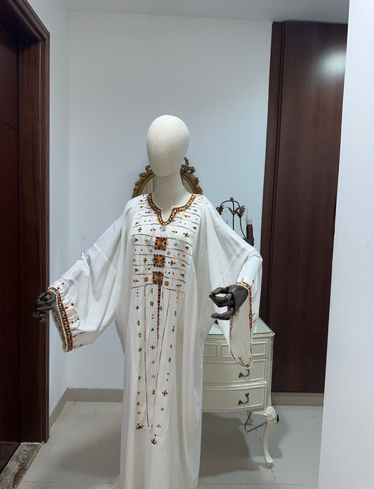 Siwa Heritage Cotton Dress    ثوب التراث السيوي القطني