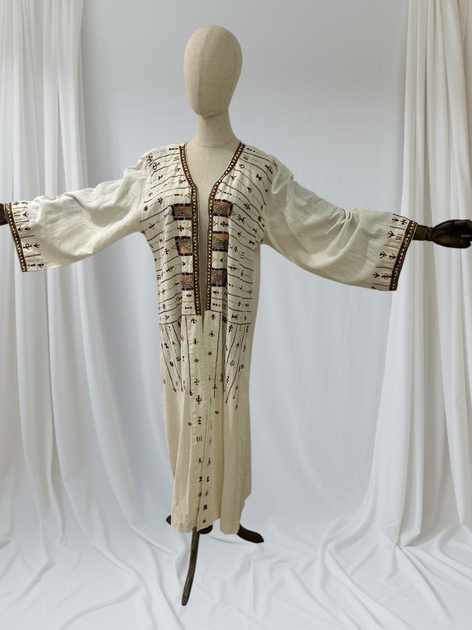 نور - Nour (Radiance) Natural linen cardigan