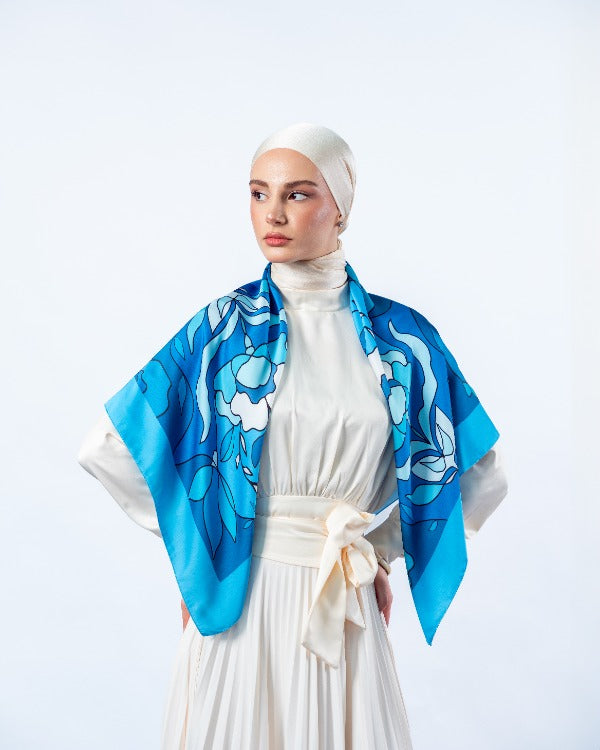 Blue Orchid Scarf