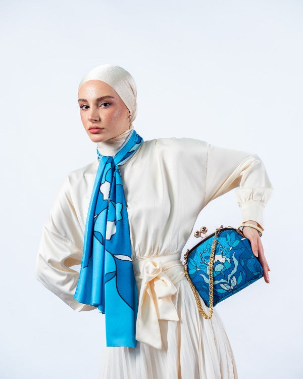 Blue Orchid Scarf