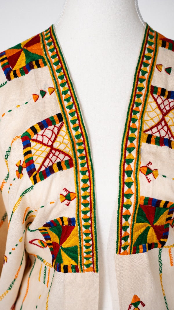 Shams -Natural Linen Cardigan.