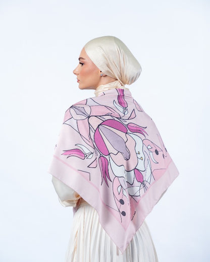 Pink Orchid Scarf