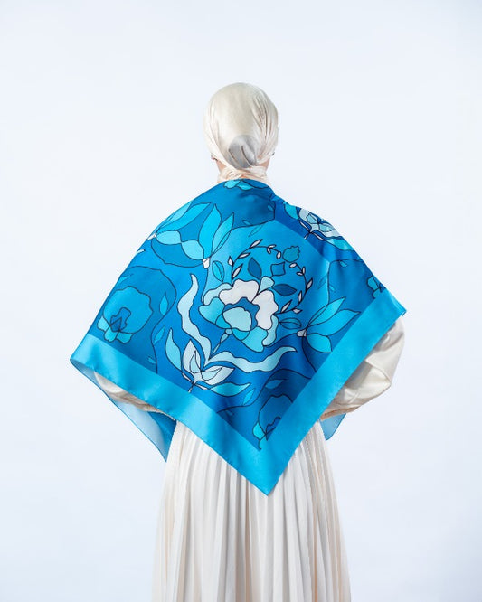 Blue Orchid Scarf